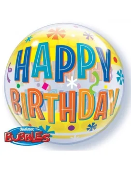 

Balloon Birthday Fun and Yellow Bands-Bubble Bubble 55 cm-Q16657