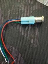 16mm 12mm interruptor de botón de metal botón impermeable circular plana Botón de luz LED auto-bloqueo auto-botón de Reinicio 1NO1NC