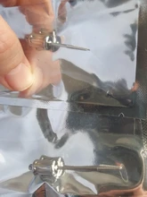 Extractor de remanentes de taladro Dental de acero inoxidable, Extractor de piezas de raíz apica, corta, 34,3mm de largo, 44,5mm