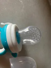 Chupete con mordedor de comida fresca para bebé, tete de alimentación con seguro para la tetina, pezón de alimentación para niños