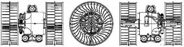 Вентилятор Салона 12v Hella 8ew009158181 HELLA арт. 8EW009158181