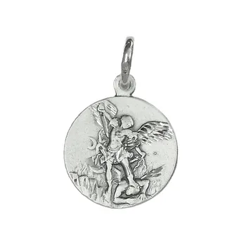 

Medal pendant 925 sterling silver m San Mlchael 18mm. [AB3480GR] -Customizable-RECORDING INCLUDED IN THE PRICE
