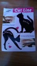 Plantillas de Delineador de Ojos de línea de gato utensilio de maquillaje para ojos plantilla modeladora fácil de maquillar línea de gato plantillas tarjeta para delineador