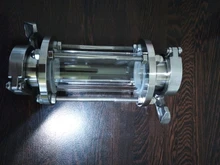 Stainless-Steel Sight Glass Diopter SS304 Fitting Homebrew 51mm-Pipe Sanitay-Flow 38mm