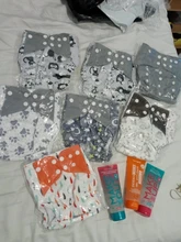 [Simfamily] 4 unids/set pañal de tela lavable cubierta de pañal ajustable reutilizable de tela pañales disponibles 0-3years 3-15kg bebé