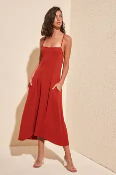 

Trendyol Backpack Detailed Knit Dress TWOSS20EL1734