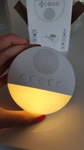 Máquina de ruido blanca para bebé, dispositivo de apagado recargable por USB con temporizador, máquina para dormir, reproductor de sonido para bebé, luz nocturna, reproductor de ruido # R