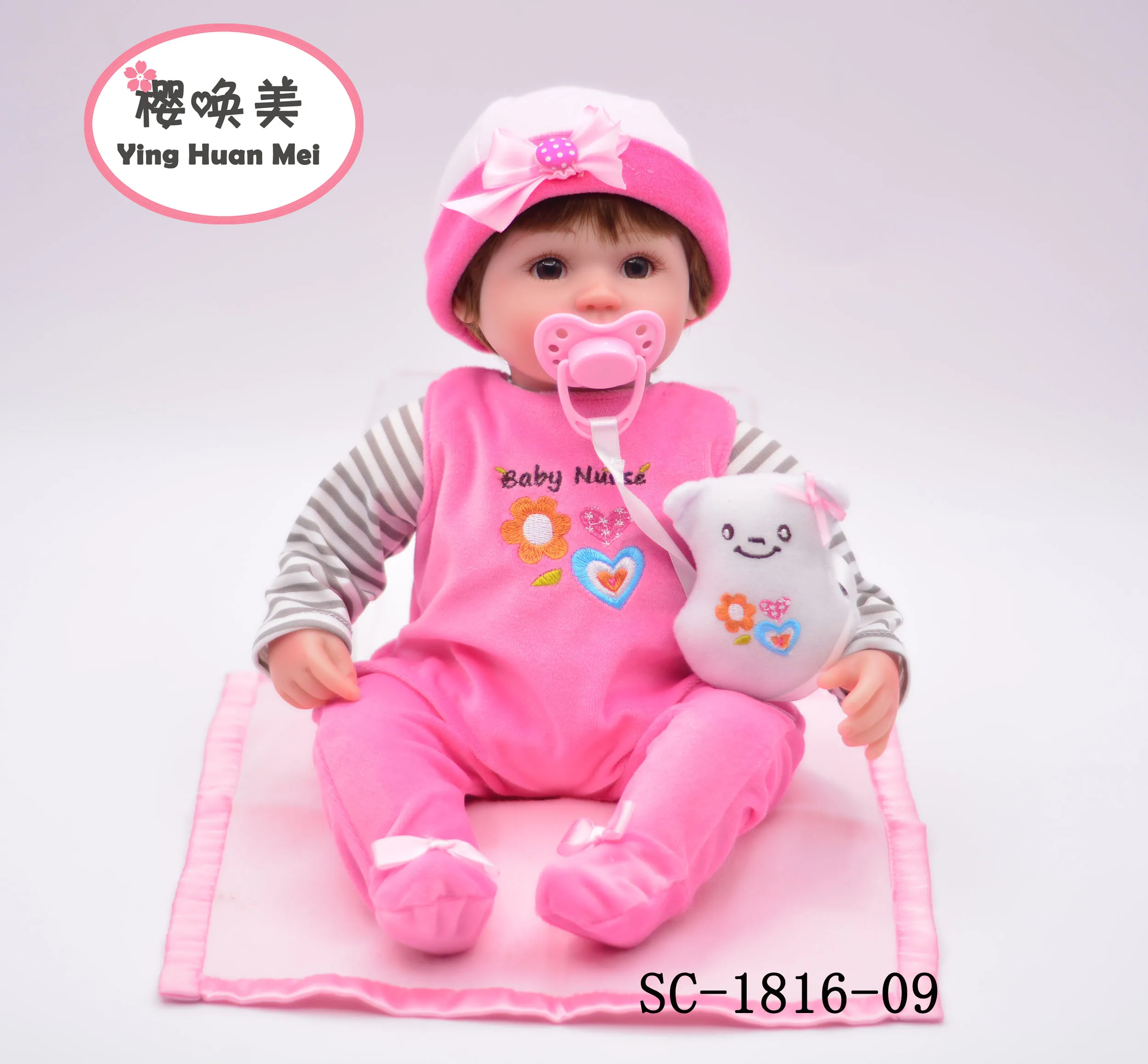 YingHuan Mei16'' дюймовый Детский мягкий силиконовый Рождественский подарочный