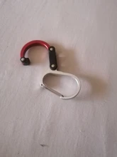 Mosquetón de mochila de anillo en D, Clip de engranaje, gancho giratorio para acampar al aire libre, gancho de aleación de aluminio con hebilla de rotación