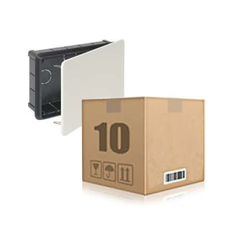 10 Pack automatic register recessed Box 174x114mm