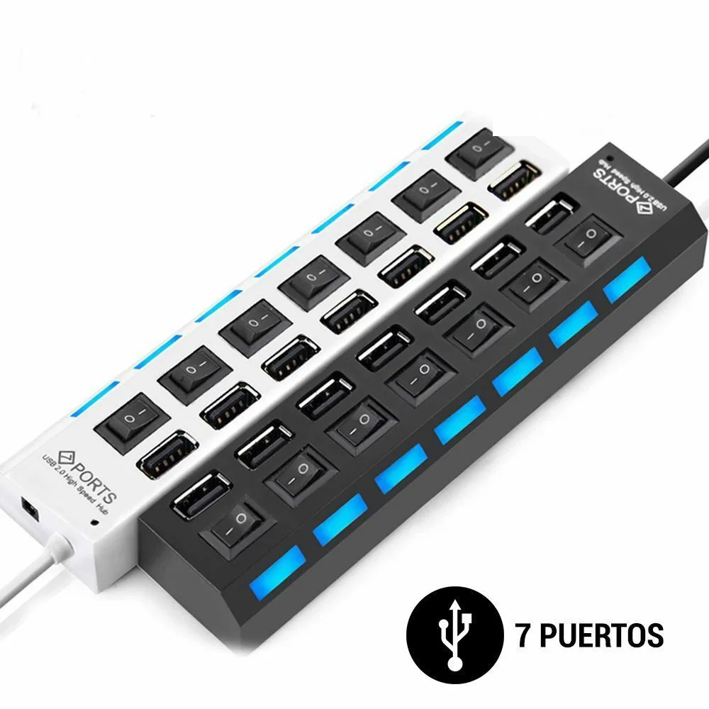 Cargador regleta HUB multipuerto con 7 / 4 salidas USB carga simultánea para y dispositivos multiplicador de teléfono móvil| - AliExpress