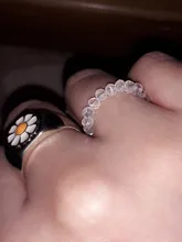 Anillo de cuentas de cristal de varios colores para mujer y niña, joyería para mujer y niña, Coreano hecho a mano elástica, anillos de fiesta apilados