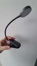Baseus LED Clip Table Lamp Stepless Dimmable Wireless Desk Lamp Touch USB Rechargeable