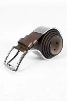 

DeepSEA Male Brown Sport Leather Belt Dot Pattern Pants Belt Bright Business Casual Formal Meeting 4,5 cm For Male 2000007