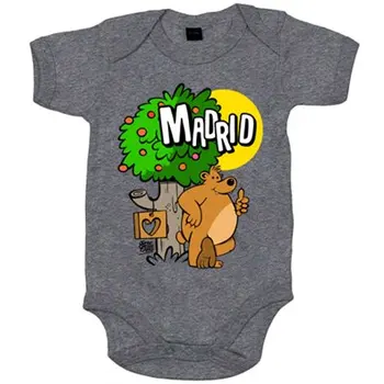 

Baby bodysuit Madrid bear and Madroño Spain