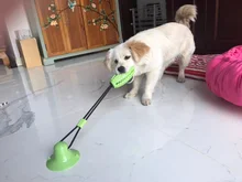 Juguetes para perros, ventosa de silicona, Bola de empuje para morder, limpieza de dientes, cepillo de dientes para comida de alimentación, juguetes para perros, venta al por mayor