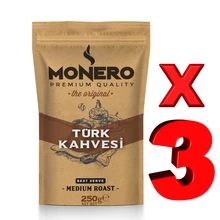 Monero турецкий кофе 250 г x 3 шт традиционный кофе