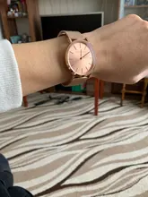 La Rosa Oro 1 Set pulsera reloj del cuarzo de Japón creativo diseño impermeable de malla de acero inoxidable relojes reloj femenino