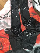 Adogirl-pantalones de piel sintética con cremallera para mujer, medias elásticas de media cintura, color negro, otoño e invierno, 2020