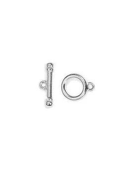 

FORNITURA CLOSURE HOOP AND TABLET FOR JEWELRY SHEET 14MM BAG 2 UND SILVER COLOR