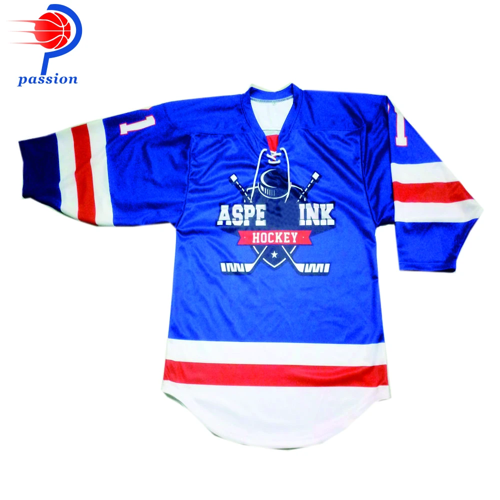 One Piece Sample Price Custom Design Sublimated Printing Hockey Jerseys