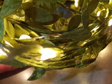 Tiny leaf garland fairy light decor LED Copper Wire string lights for Wedding forest