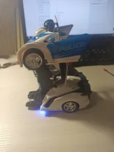 Robot de transformación en coche de radiocontrol para niños, Juguete de robot transformable en vehículo de control remoto, regalo para niños