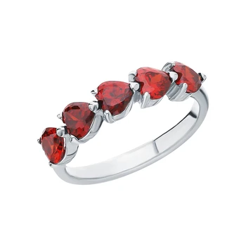

Silver ring with cubic zirconia sunlight sample 925