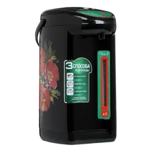 Термопот Великие Реки Чая-8 Хохлома(Объем 4 л, мощность 800 Вт, 3 способа подачи воды, терморегулятор, индикатор включе