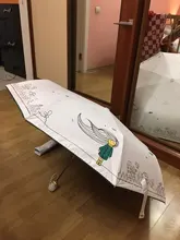 OLYCAT-Paraguas plegable automático para mujer, sombrilla resistente a la lluvia, resistente al agua, Anti UV, 8K, para niñas