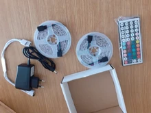 Tape Diode Led-Light Rgb Strip Ir-Controller-Adapter Flexible Ribbon Stripe 5050 2835