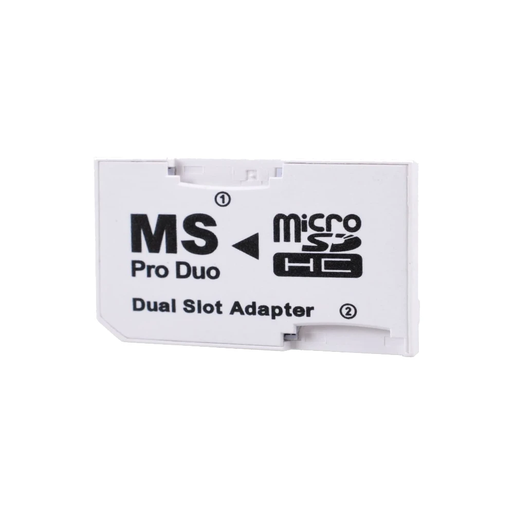 ACTECOM Adaptador SDHC a MS Pro Duo Dual Slot (compatible con PSP) DOBLE  MICRO SD MEMORY STICK PSP 1000 2000 3000 SD/SDHC DE – LiceShop