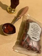 Cuchara de cera de lacre Anti-caliente mango de madera Retro cera estampado cucharas tarjetas de invitación sellos decorativos artesanía