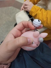 LLavero de animales de Totoro para hombre o mujer, llavero de piel con abalorio de Metal para bolso de coche