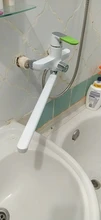 Shower Faucet Spray-Painting Bathroom-Tap Brass Frap White Outlet Body-Surface