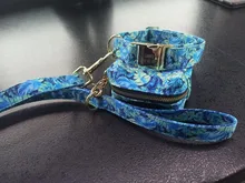 Bag Leash-Set Engraved Dog-Collar Pet Dogs Treat Printed Small Custom Personalized Medium