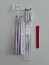 Juego de Herramientas de manicura, trazador de líneas de pintura, brochas de dibujo de flores, lápiz para dibujar pétalos, Gel UV para arte de uñas superior redondo de Metal, 3 uds.