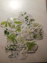 Jasmine-pegatinas de papelería para plantas y flores, pegatinas de papel autoadhesivas de Gardenia, etiquetas decorativas para álbum de recortes, planificador diario