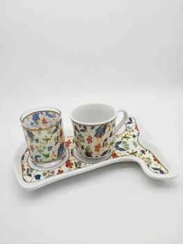

Ottoman Tile Caftan Design Coffee Set For One Person