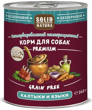 

Solid Natura premium caltyk and dog languages 0,24 kg * 10 PCs