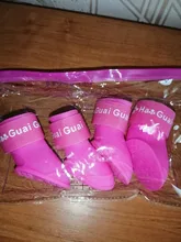 Zapatos para mascota de perro de lluvia, 4 unidades/lote S/M/L, botines de goma antideslizantes, impermeables, para perros y gatos