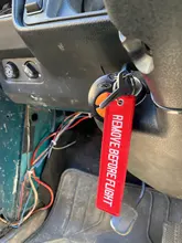 LLavero de novedad para quitar antes del vuelo, llaveros Bijoux para motocicletas y automóviles, etiqueta para llave Nuevo bordado