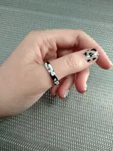 Retro nuevo Chic Corea transparente estética anillo colorido minimalista acrílico resina anillo para las mujeres joyería regalos de fiesta