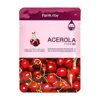 

Fabric mask farmstay visible difference mask sheet acerola 23 ml