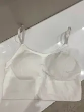 De algodón deportes Bras mujer sólido deportes sujetador de trotar gimnasio mujer deportes Bra ropa interior chica Fitness carrera Yoga Deporte Tops