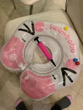 Círculo hinchable anillo para nadar para cuello, accesorios de natación infantil, anillo de tubo de bebé, boya de baño circular flotador de seguridad para cuello