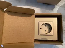 Power-Socket Glass-Panel Livolo Eu Wall Standard White 16A Crystal AC No 110--250v No-Logo