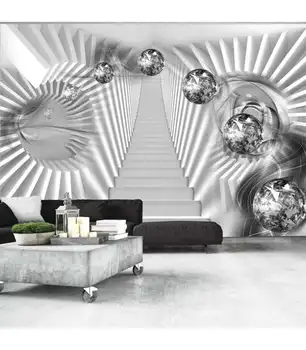 

Photo Mural-silver staircase
