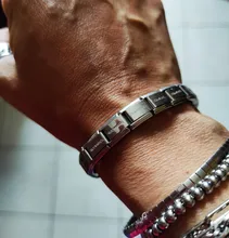 PULSERAS CON abalorio de acero inoxidable para hombre y mujer, joyería a la moda, brazalete corporal, precio al por mayor, novedad de 2019