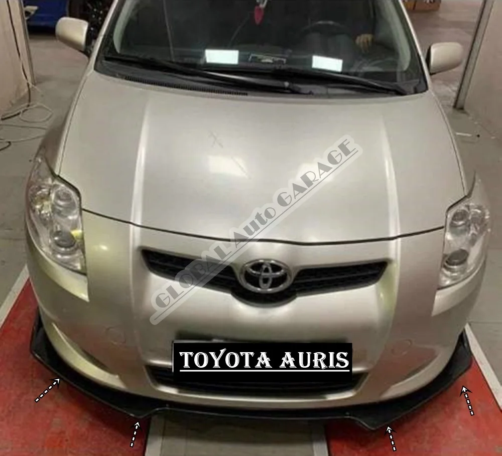 For Toyota Auris Front Bumper Attachment Lip 20062010 Piano Glossy Black Splitter Diffuser